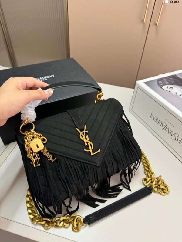 YSL Kate Tassel Black Suede – Bag