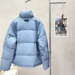 CD CD Oblique Puffer Jacket 46 Blue – Giacca