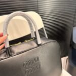 MIU Bowling Bag Black Leather – Bag
