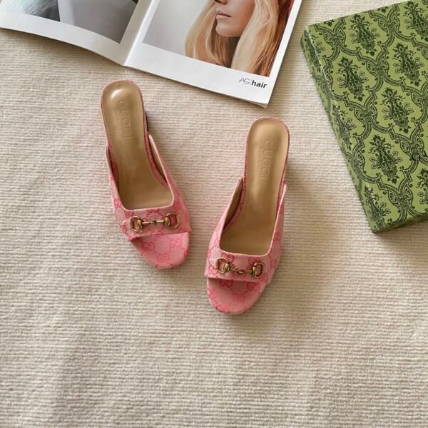 GG Horsebit Mid-Heel Mules - Heels