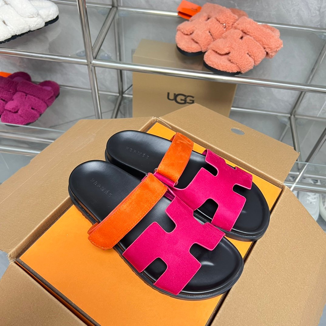 HM Oran Sandals Pink/Orange Suede - Sandals - Image 9