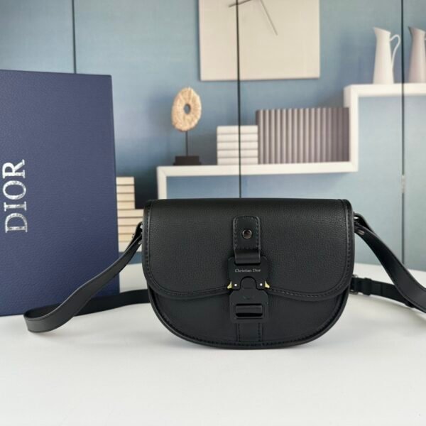 CD Saddle Black Leather - Bag