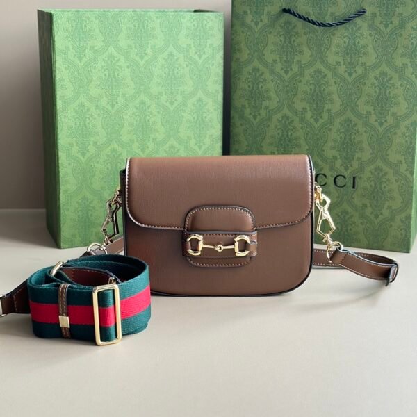 GG Horsebit 1955 Brown Leather - Bag