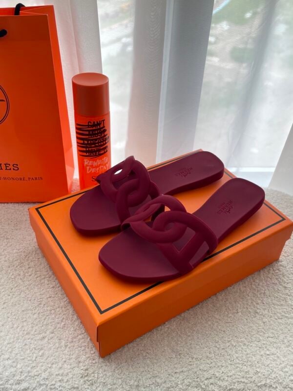 HM Oran Sandals Pink Rubber – Slides
