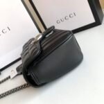 GG GG Marmont Matelassé Mini – Bag – Black