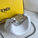 FD FDgraphy Small White Leather – Borsa – Bianco