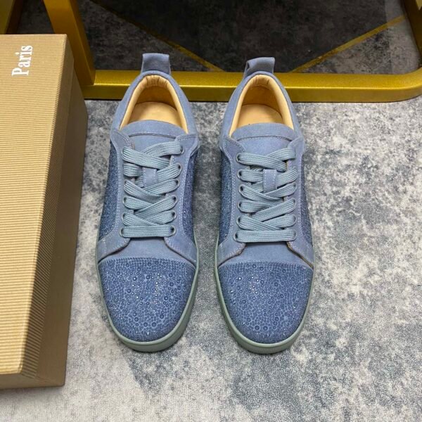 CD Louis Junior Spikes Blue Suede - Sneakers