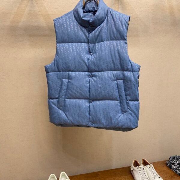 CD CD Oblique Puffer Vest 46 Blue Oblique - Vest