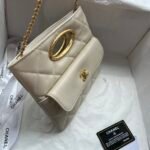CC Evening Bag Beige Quilted Leather – Borsa