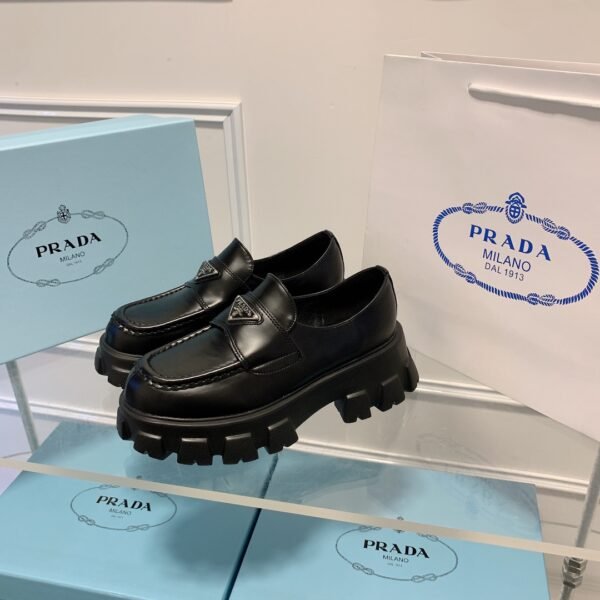 PR Monolith Loafers Black Leather - Shoes
