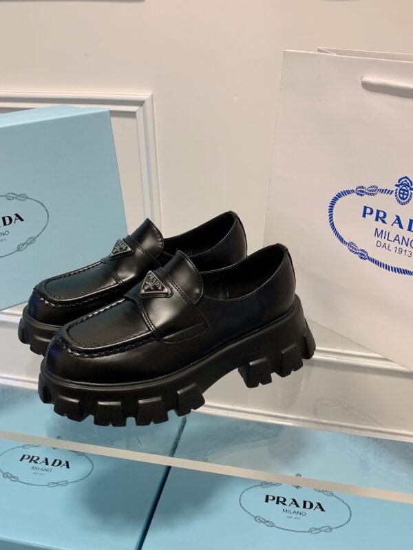 PR Monolith Loafers Black Leather – Schuhe