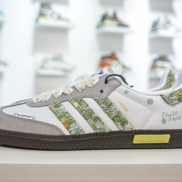 AD Samba Panda Pranke White/Green - Sneakers