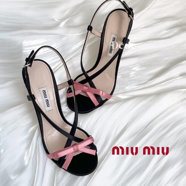 MIU Bow Detail Sandals - Heels