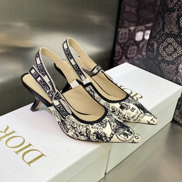 CD J'ACD Slingback Pump Toile de Jouy - Heels
