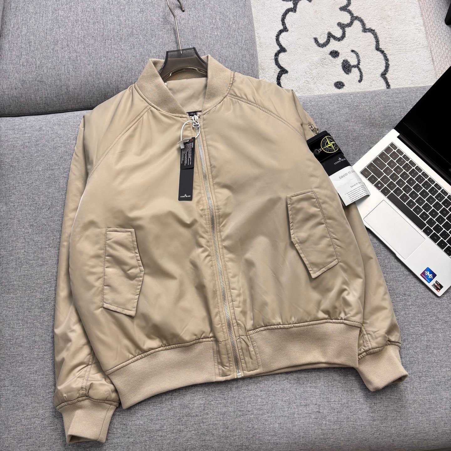SI Bomber Jacket Beige/Black - Jacket - Image 5