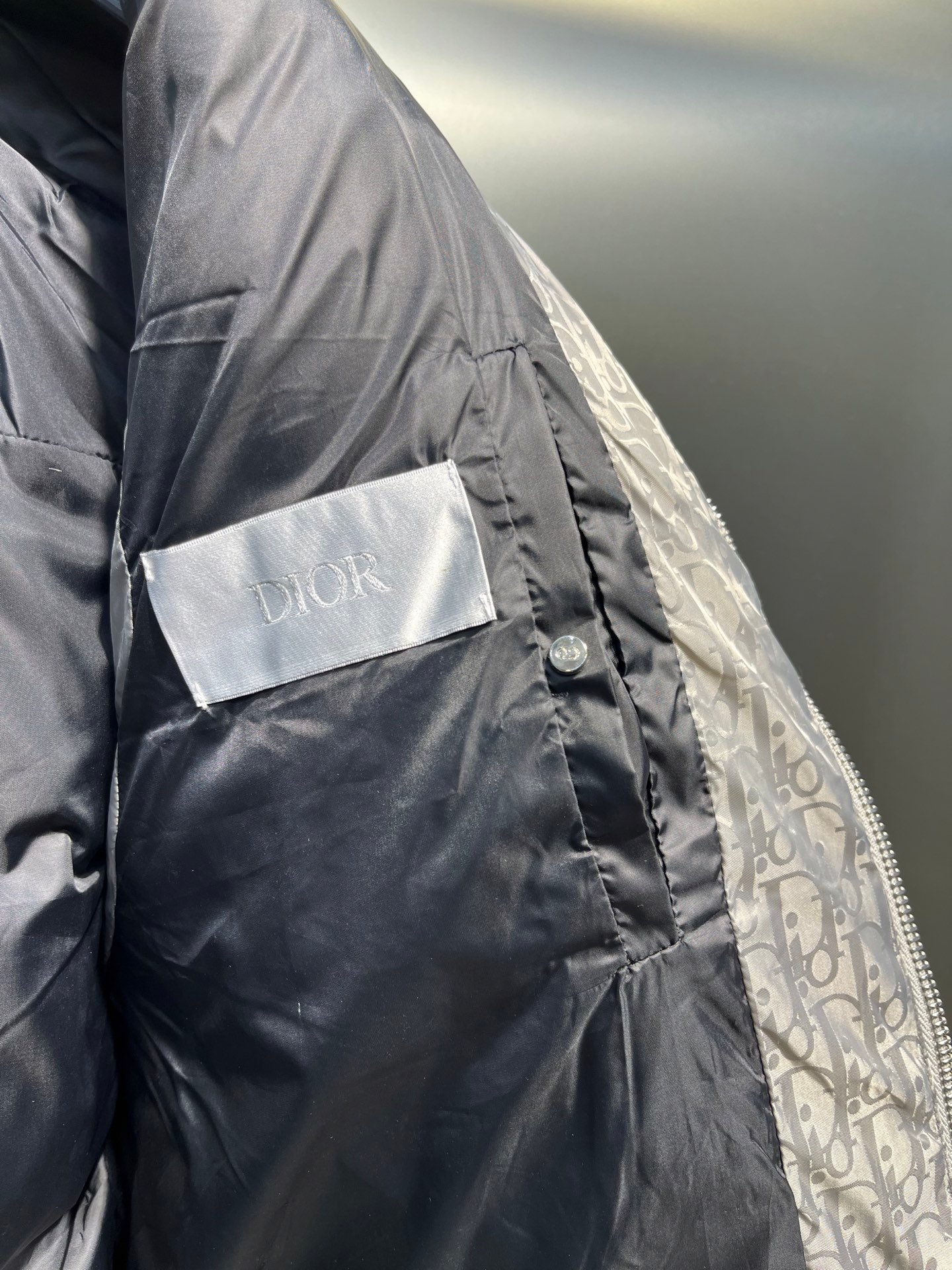 CD Oblique Down Vest Grey Oblique - Vest - Image 7