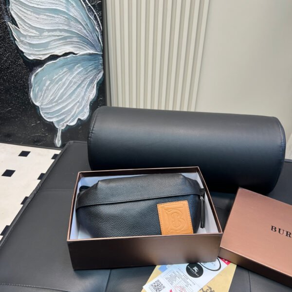 BBR Sonny Black Leather - Belt Bag