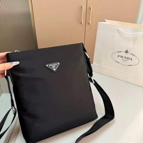 PR Nylon Messenger Black Nylon - Bag