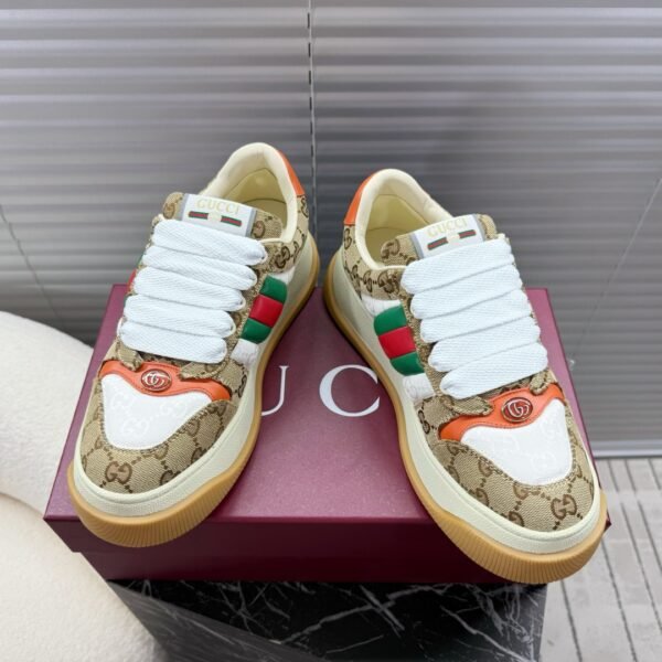 GG Rhyton GG Supreme Beige/Orange - Sneakers