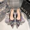 CD J'ACD Slingback Pump Multicolor Embroidered Fabric - Heels