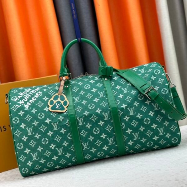 LV Keepall Bandoulière 50 Green Monogram - Bag