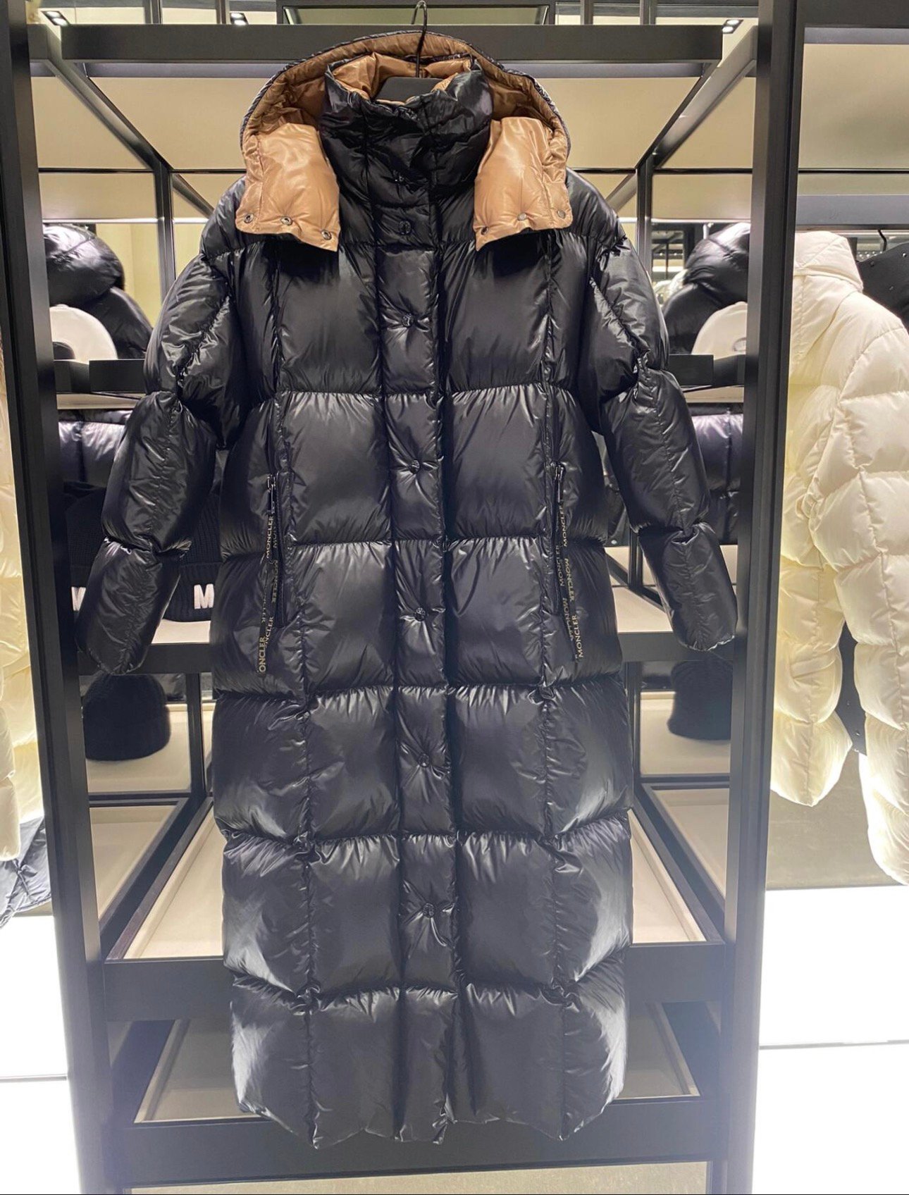 MCL Parnaiba Long Down Coat Black - Coat - Image 3