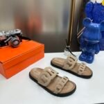 BAL Logo Slides Beige Suede – Slides