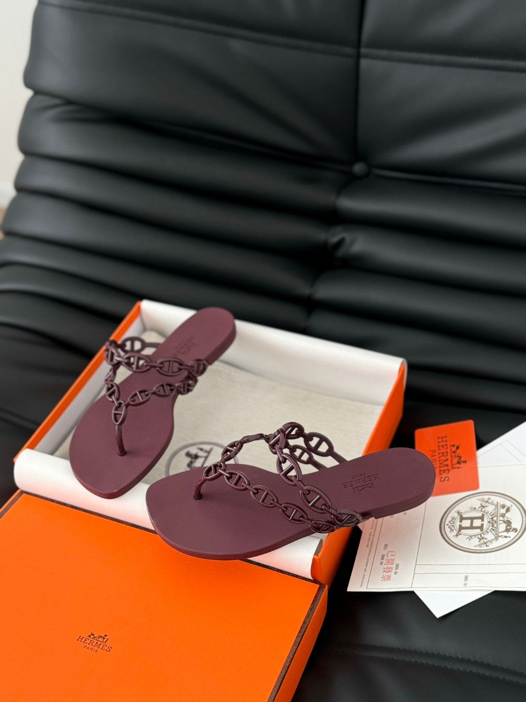 HM Oran Sandals Burgundy - Sandals - Image 2