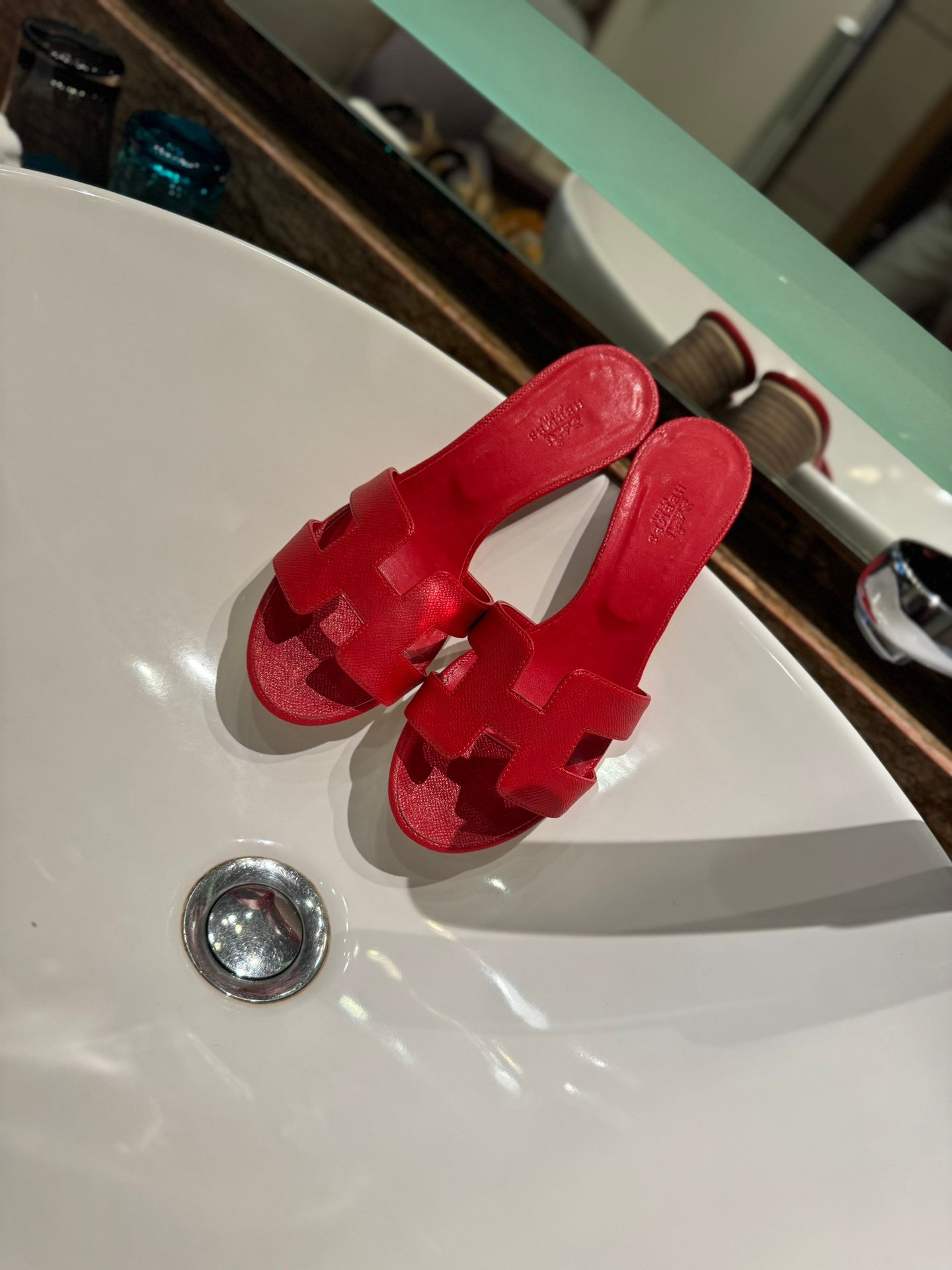 HM Oran Sandals Red Suede - Sandals - Image 6
