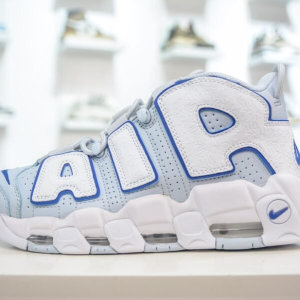 NK Air More Uptempo White/Blue - Sneakers