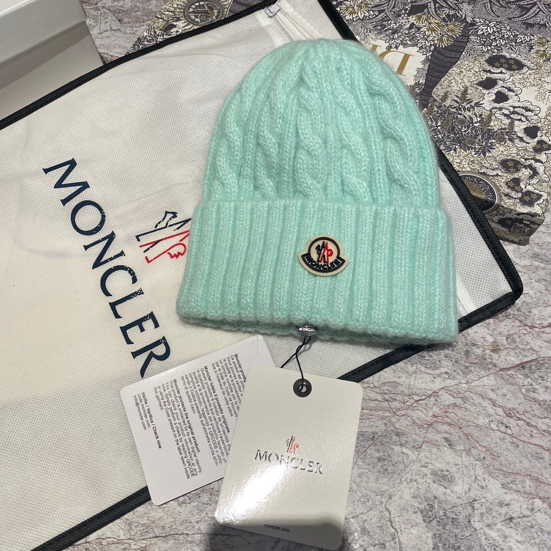 MCL Logo Beanie Black/White/Brown Wool - Hat - Image 7