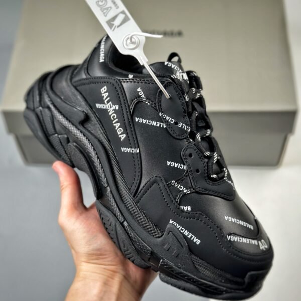 BAL Triple S All Over Logo 42 Black - Sneakers