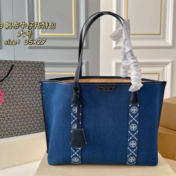 TB Tommy Bahama Denim Canvas Tote