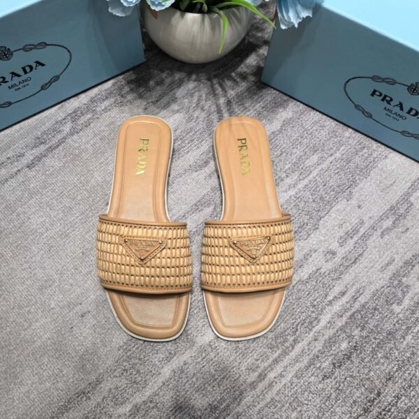PR Woven Raffia Slides - Slides