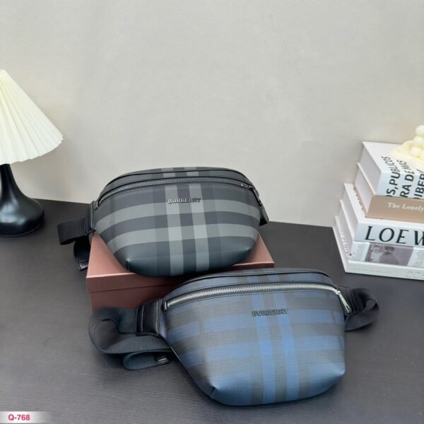BBR Vintage Check Belt Bag Black/Blue Check - Bag