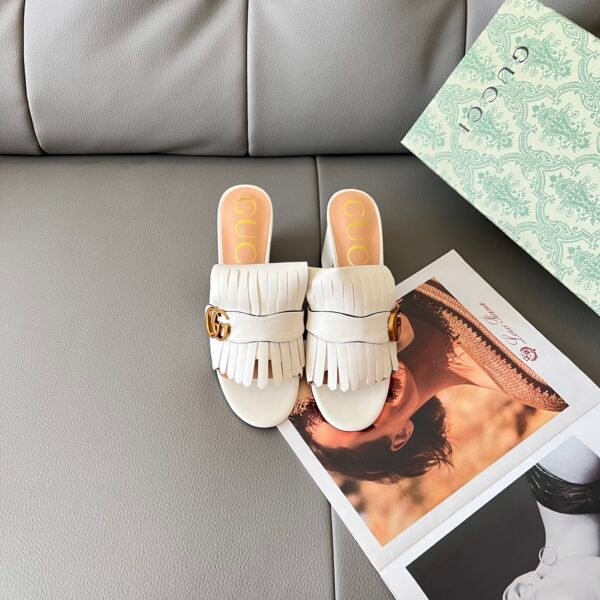GG Marmont Fringe Slide - Slides