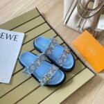 LV Waterfront Monogram Denim – Slides