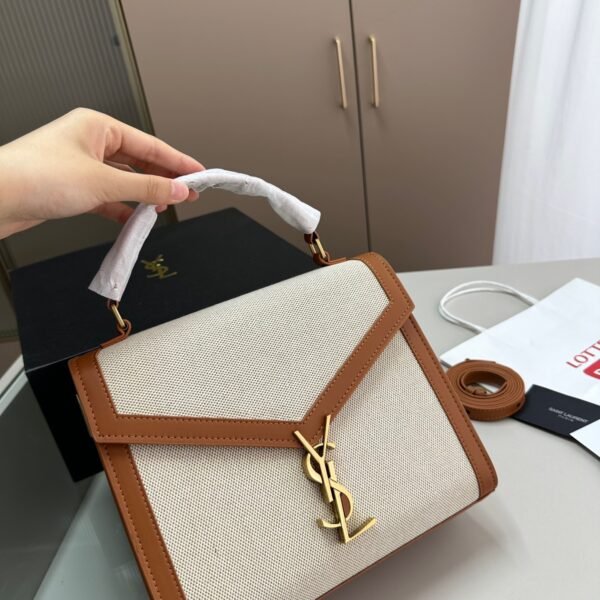 YSL Cassandra Small Canvas and Leather - Bag