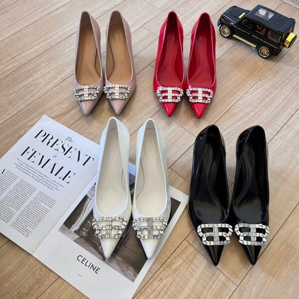 BAL Diamond BB Pointed Toe Pumps Various Colors - Heels