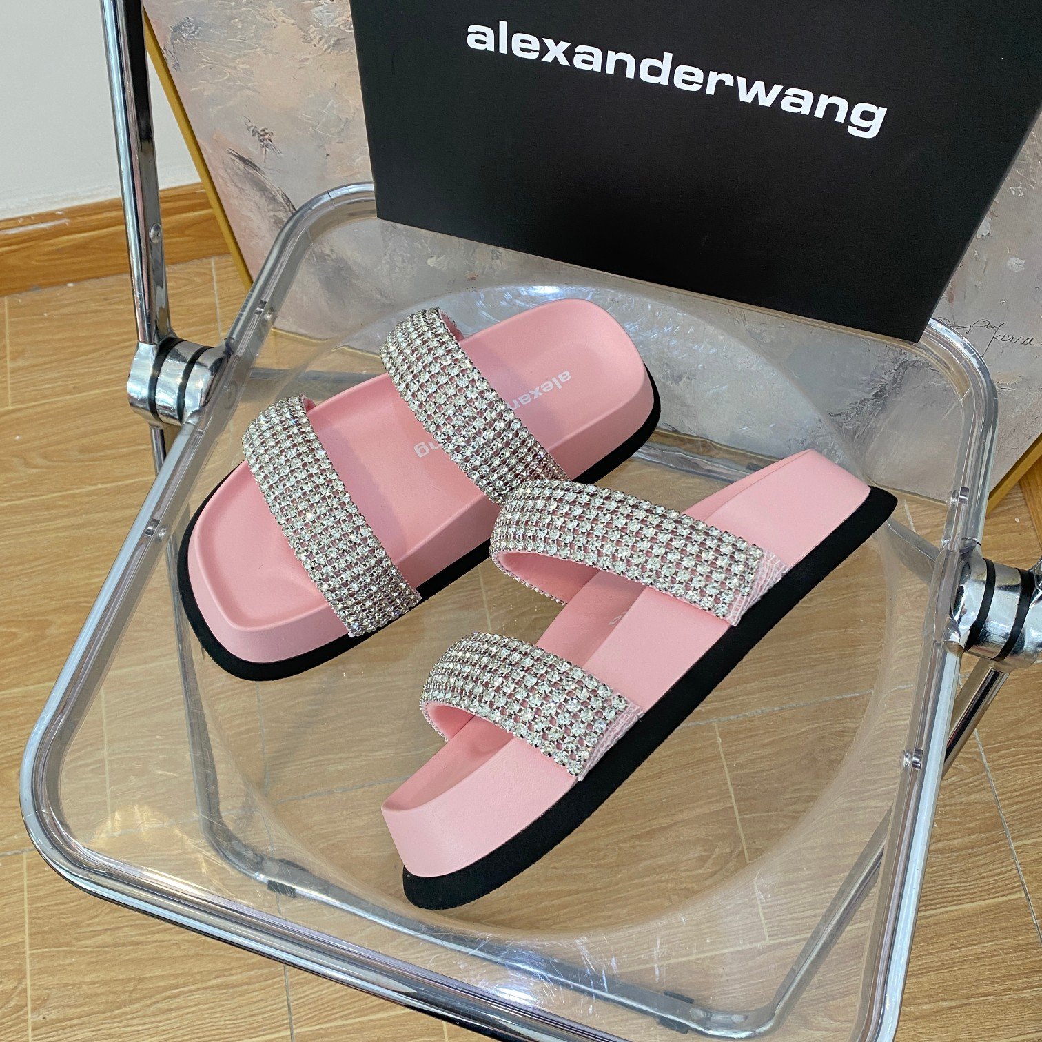 AW Amelia Crystal Pink - Sandals - Image 5