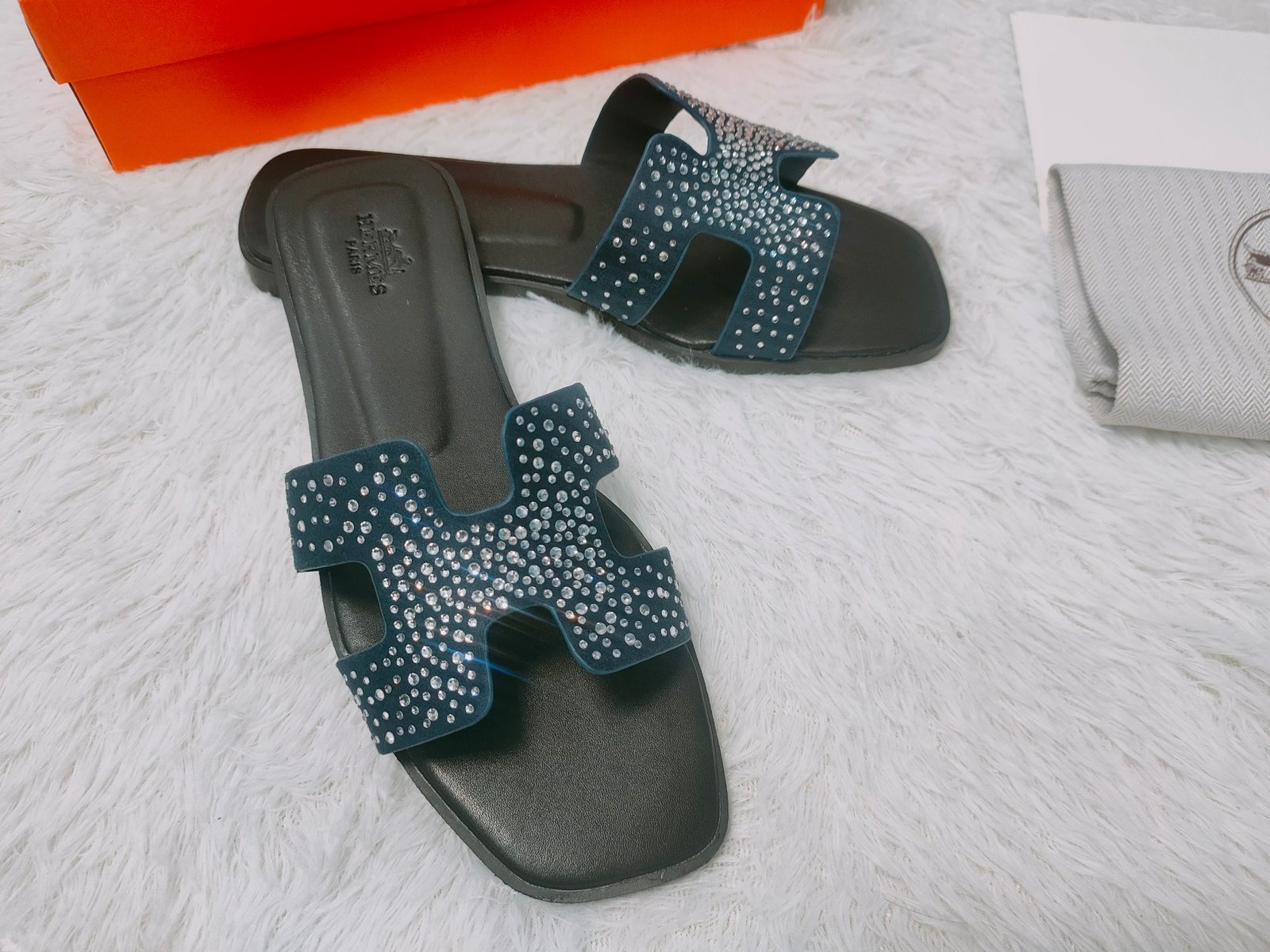 HM Oran Sandals 38 Crystal Embellished - Sandals - Image 3