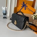 LV Pochette Métis Black Empreinte Leather – Bag