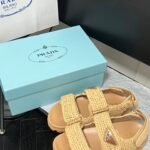 PR Raffia Sandals – Sandali – Nero