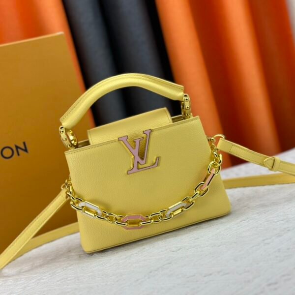 LV Capucines Mini Yellow Leather - Bag
