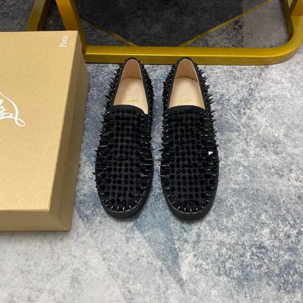 CL Rollerboy Spikes Black Suede - Shoes