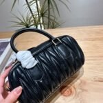 MIU Matelassé Leather Black – Bag