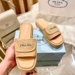 PR Raffia Slides – Claquettes