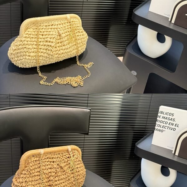 YSL Le 57 Raffia Natural Raffia - Bag