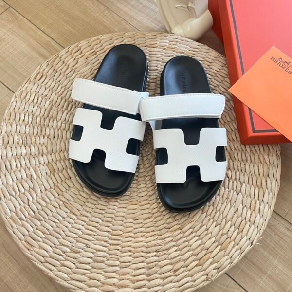 HM Oran Sandals White Leather - Sandals