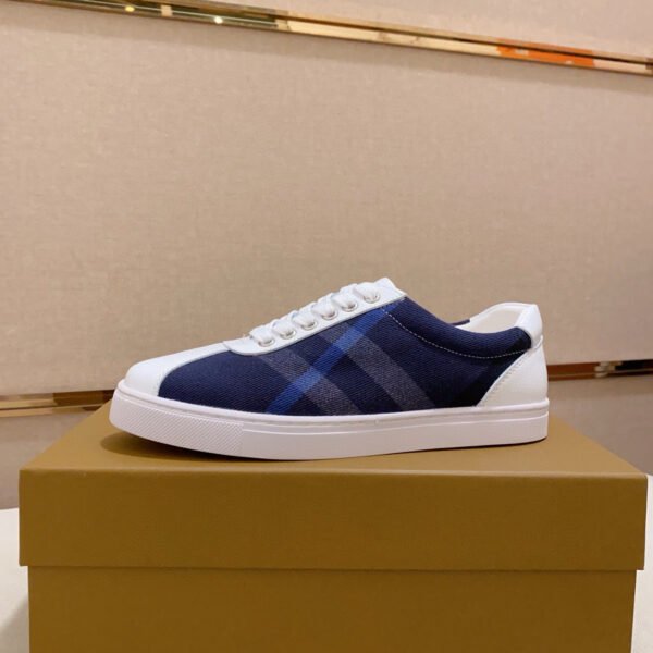 BBR Check Low-Top Sneakers Blue/White - Sneakers